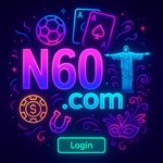 Logo N60.com com tema de carnaval